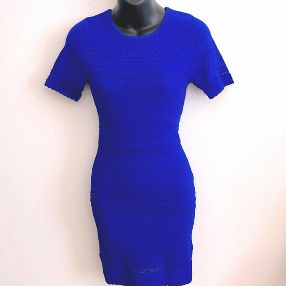 TORN RONNY KOBO cobalt blue knit dress XS - Picture 5 of 16